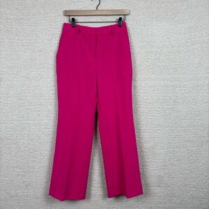 Worthington Pants Womens 2 Petite Pink Curvy High Rise Trouser Wrinkle Free